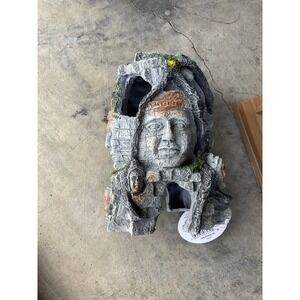 Penn-Plax Deco-Replicas Ancient Stone Face Aquarium Ornament Fish Tank Decor NEW